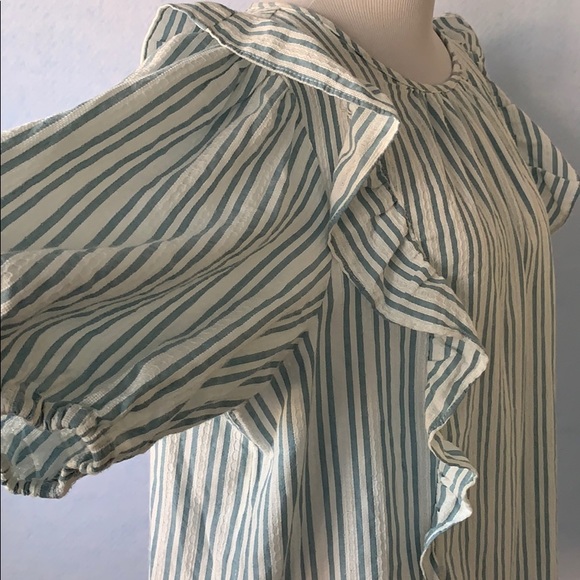 Striped Ruffle Blouse - Picture 5 of 11